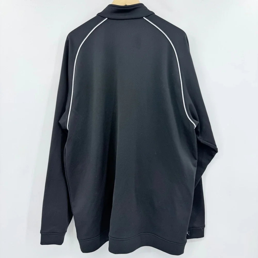 Jordan Mens XL Black White Full Zip Track Jacket Jumpman Logo‎ Y2K Streetwear